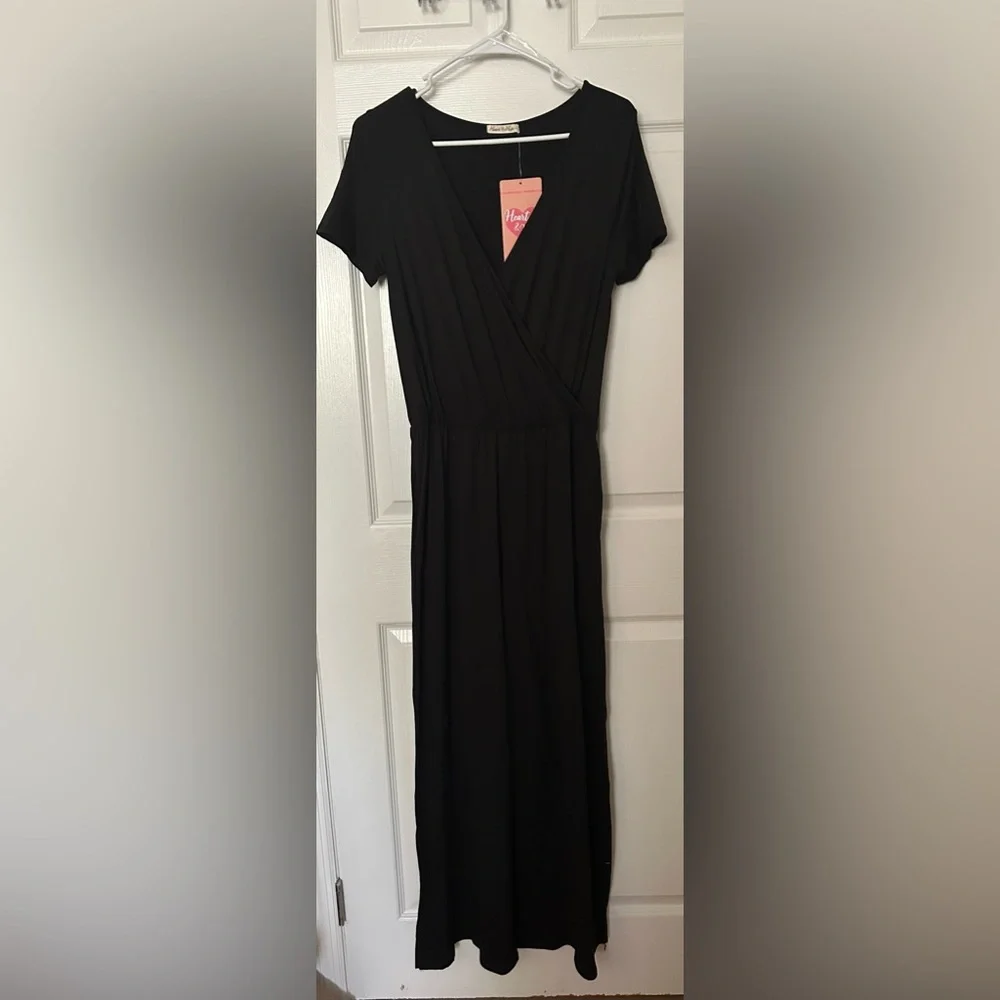 Three Bird Nest | Cross Your Heart Jumpsuit | Black - Picture 12 of 13